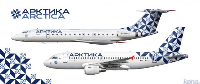 Arctica - Tu-134B-3 & A319-100