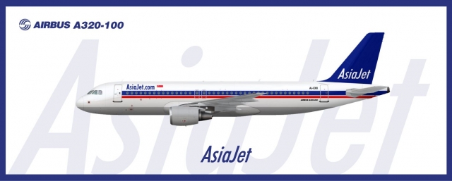AsiaJet Airways A320-100 Livery (1988)