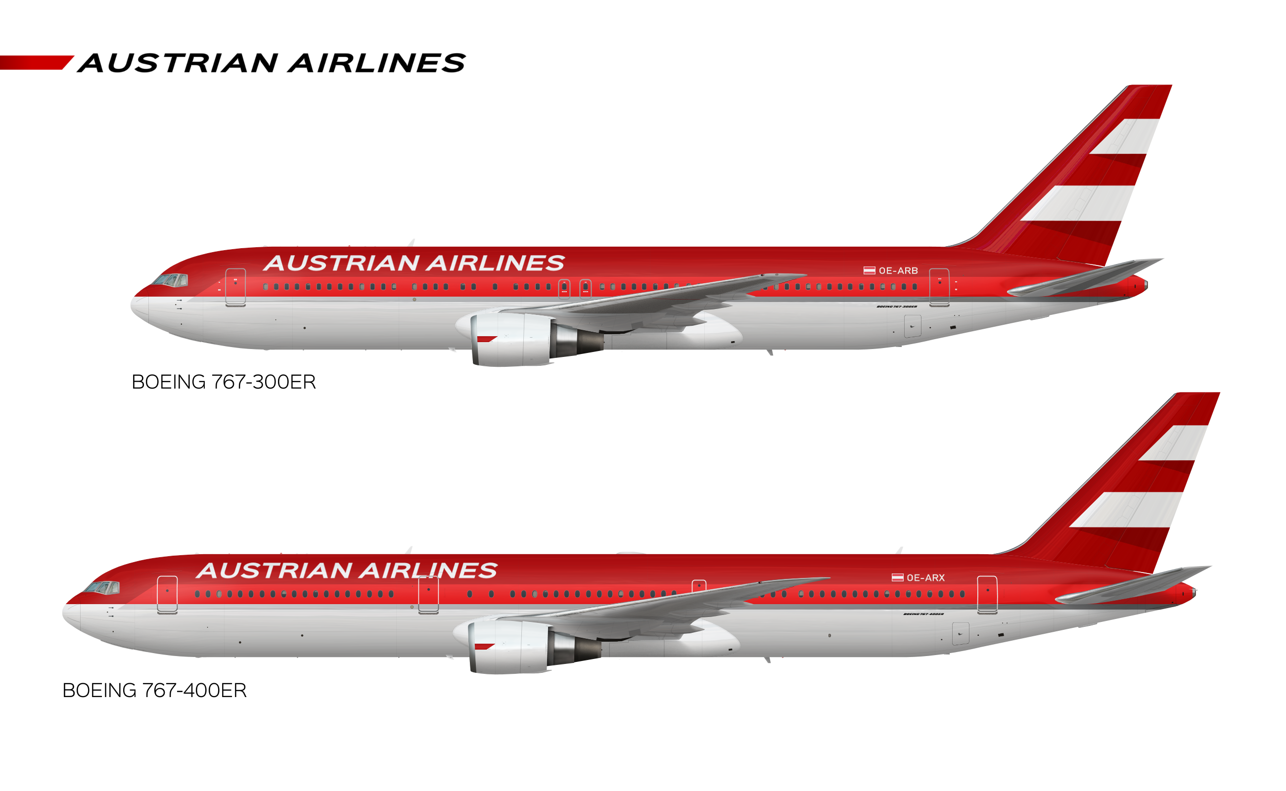 Boeing 767 300er Boeing 767 400er Oe Arb Oe Arx N Design Gallery Airline Empires