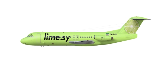 New Lime Fokker F28 Mk4000