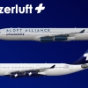 Schweizerluft A340 300 poster