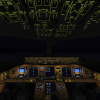 PMDG 777 - Night Cockpit Shot