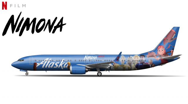 Alaska 737 Max 9 Nimona