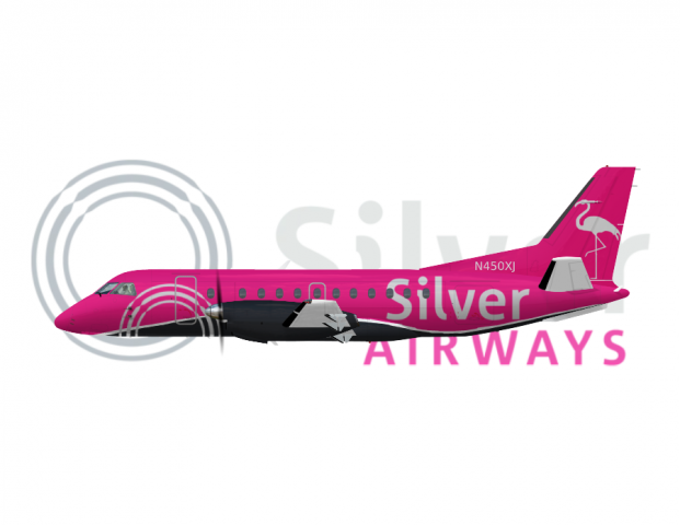 Silver Saab 340 Silver Saab 340