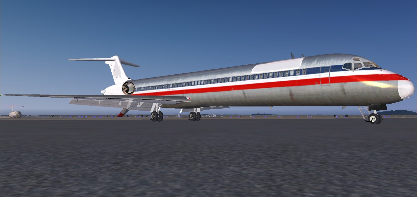 Ex-American Airlines MD-83 at the Roswell Air Center