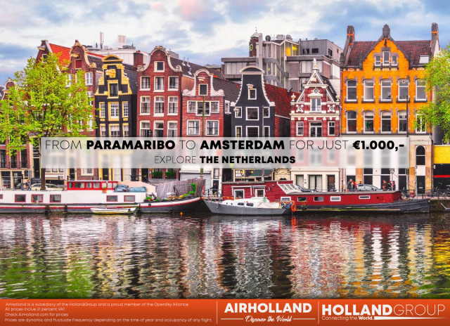 AirHolland Paramaribo To Amsterdam AD 1