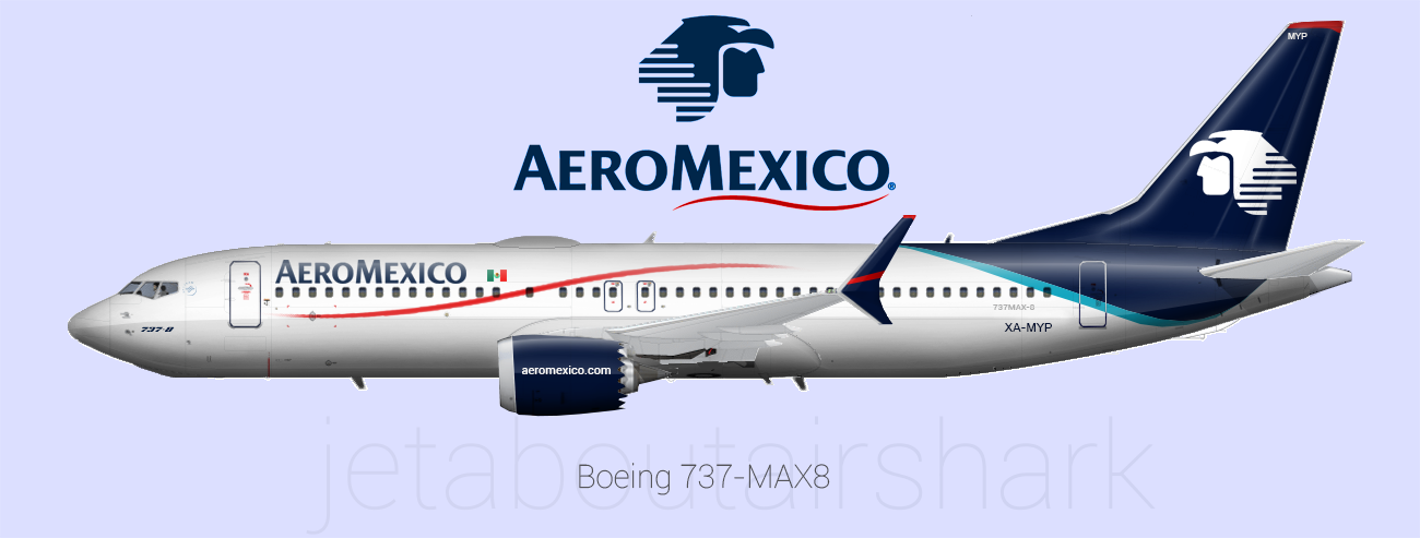 AeroMexico 737 MAX-8 - re-create - by AirShark - Gallery - Airline Empires