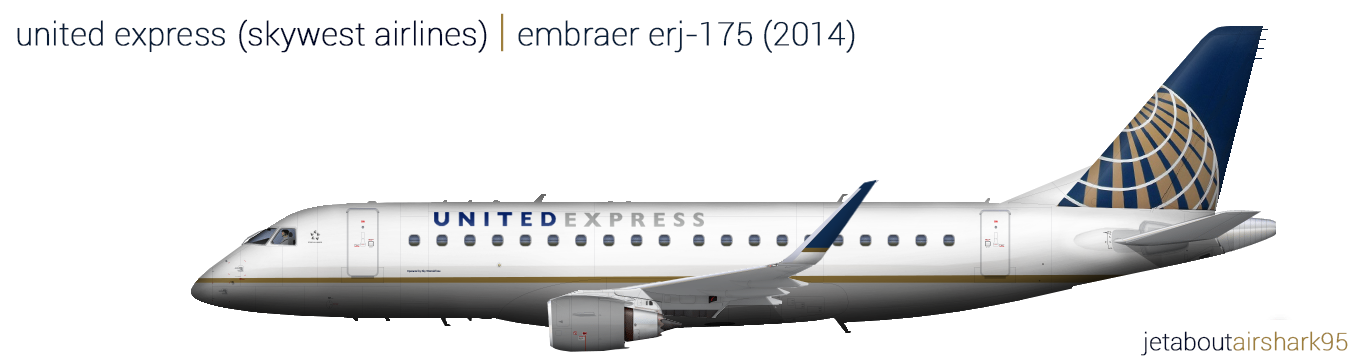 United Express Skywest Airlines Erj 175 Re Create By