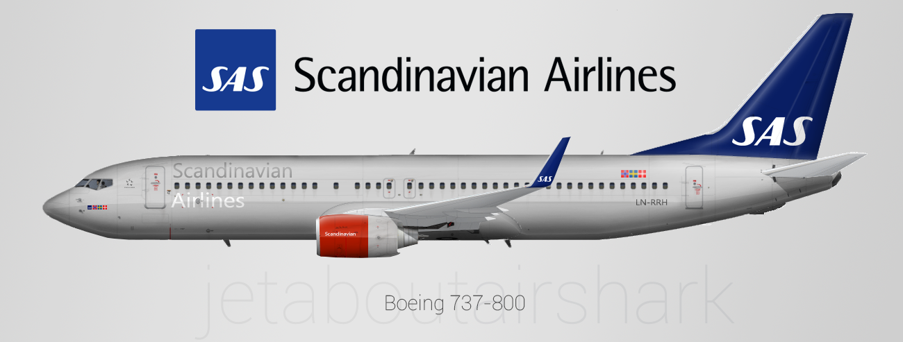 Sas 737 800 Re Create By Airshark Gallery Airline Empires