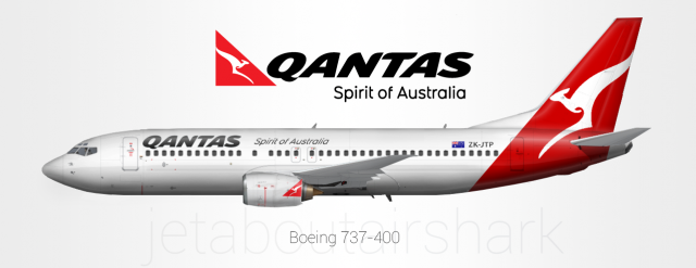 Limited Edition☆QANTAS BOEING 737-400（Flying As a