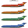 Braniff 727-200 Flying Colors