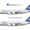 Nippon Airways Airbus A380-800 Livery