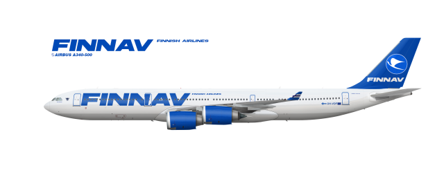 5. Finnav - Finnish Airlines Airbus A340-500 "1997-2018"