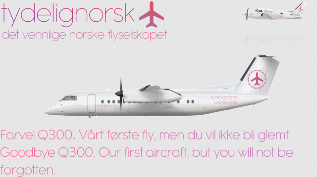 tydelignorsk - Q300 Final Flight
