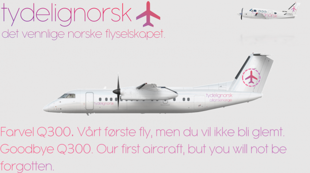tydelignorsk - Q300 Final Flight tydelignorsk - Q300 Final Flight