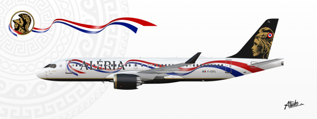 Aléria - Airbus A220-300 - "Marianne" Special Livery Aléria - Airbus A220-300 - "Marianne" Special Livery