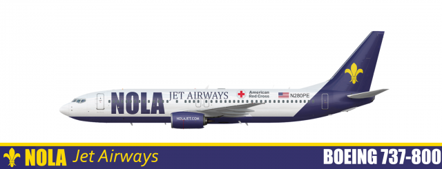 NOLA Jet Airways 737 800 MK 2.1