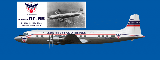 Continental Airlines DC-6B