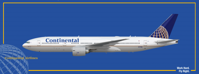 Continental Airlines Boeing 777-200ER Continental Airlines Boeing 777-200ER