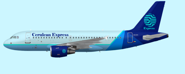 Cerulean Airways A319 livery Cerulean Airways A319 livery