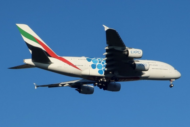 Emirates Expo Blue A380