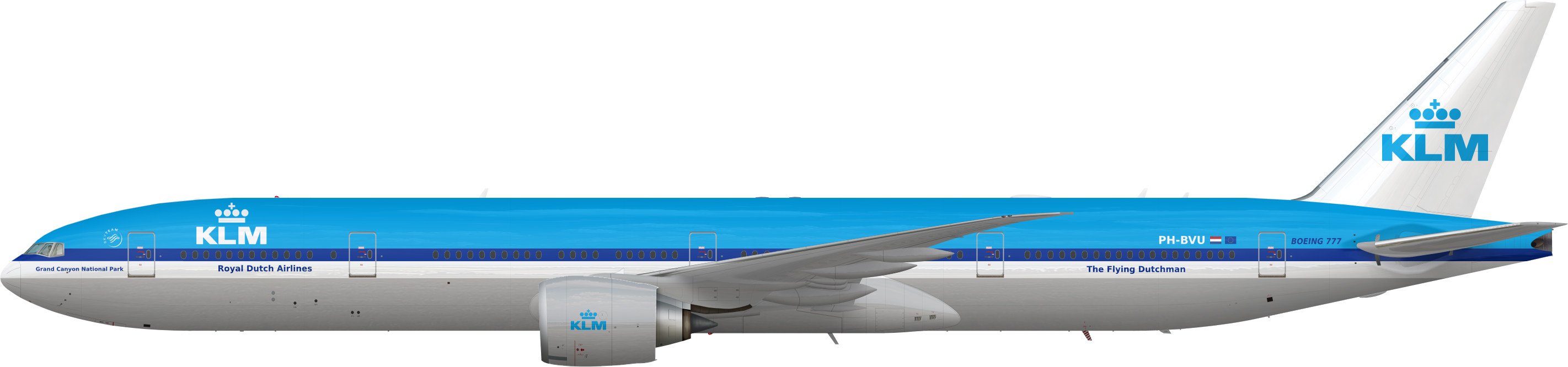 KLM Retro Boeing 777300ER Realism Gallery Airline Empires