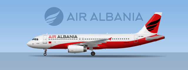 Air Albania Airbus A320-200 ZA-ASM