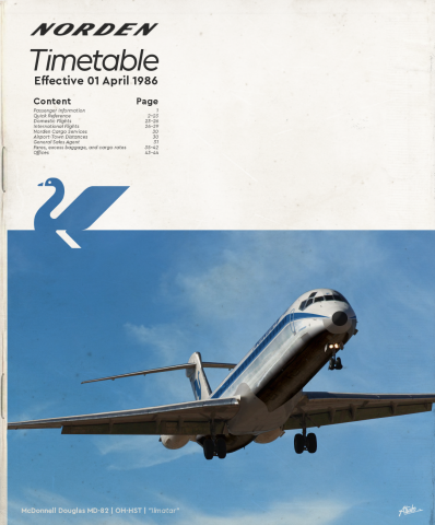 1986 | Timetable Cover