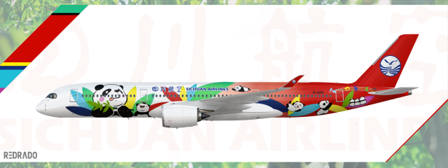 Sichuan Airlines A350-941 Panda Livery B-301D Sichuan Airlines A350-941 Panda Livery B-301D