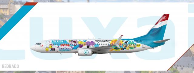 Luxair 737-800 “Sumo Artwork” LX-LGU