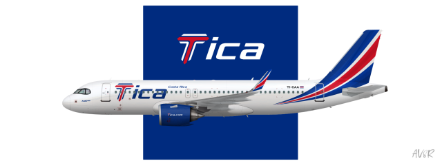 Tica | Airbus A320neo | 2017-present Tica | Airbus A320neo | 2017-present