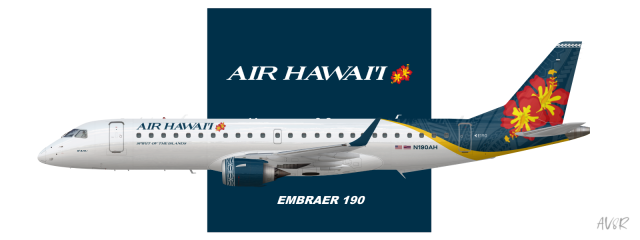 Air Hawaii | Embraer E190 | 2016 livery