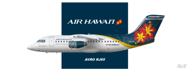 Air Hawaii | Avro RJ85 | 2016 livery