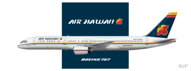 Air Hawaii | Boeing 757-200M | 1989 livery