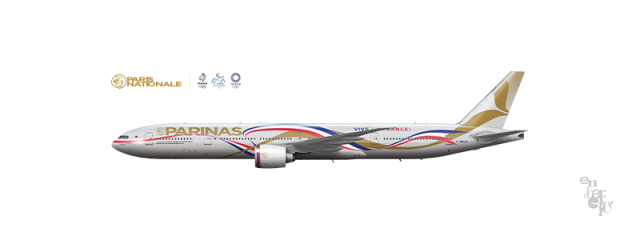 PARINAS, Boeing 777-300, F-BVLF | 2020 Summer Olympics Special Livery