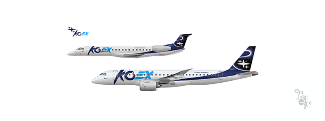 KOEX 코엑스, Embraer E145 & E190-E2, HL7252 & HL8371
