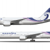 Hanasia Airlines 한아시아항공, Boeing 787-9 & Boeing 777-300ER, HL7816 & HL8275