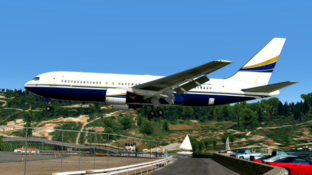 N673BF landing at Skiathos