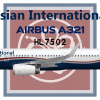 Asian International Airbus A321-200 New Livery