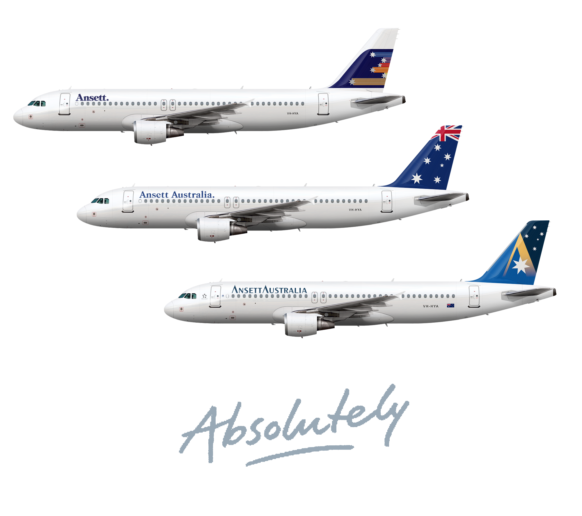 Ansett A320-211 Livery Poster - australiana by zipp - Gallery - Airline  Empires, image size:2000x1775