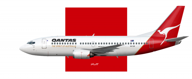 Qantas Boeing 737-376