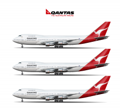 Qantas Airways Limited VH-EBA Spirit of Australia poster