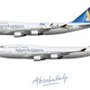 Ansett Australia 747-412 poster