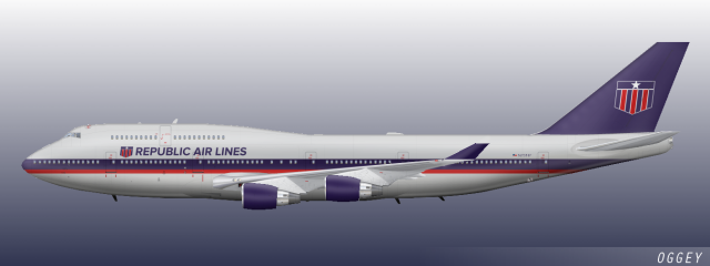 Republic Air Lines 747 1990s - ⓄⒼⒼⒺⓎ (Old) - Gallery