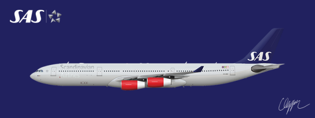 SAS Scandinavian Airlines | Airbus A340-300 - ⓄⒼⒼⒺⓎ (Old