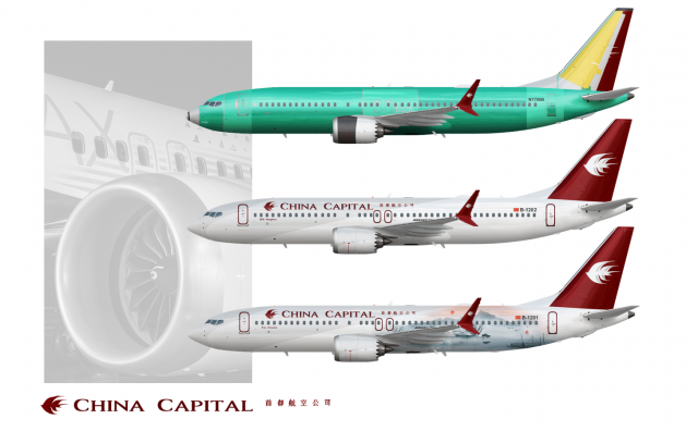 China Capital Airlines Boeing 737 MAX 8