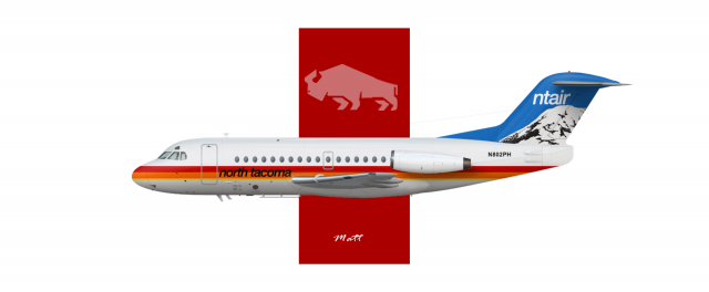 North Tacoma Airways (NT Airways) Fokker F-28 Mk 1000