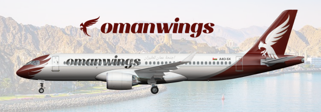 Omanwings | Airbus A220-300 | A4O-SX | 2017-present