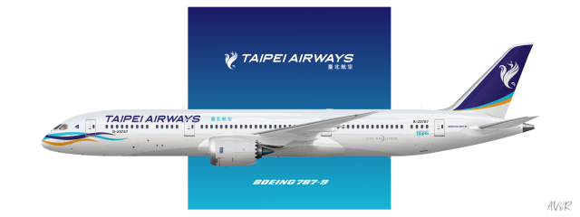 Taipei Airways | Boeing 787-9 | 2016 livery