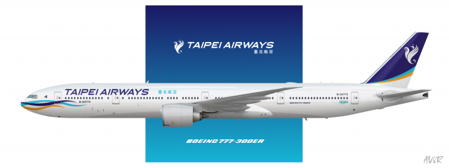 Taipei Airways | Boeing 777-300ER | 2016 livery